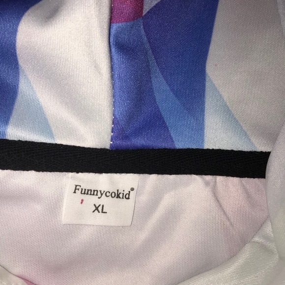 Bright colored silky hoodie🤗🤗like new - Picture 7 of 7